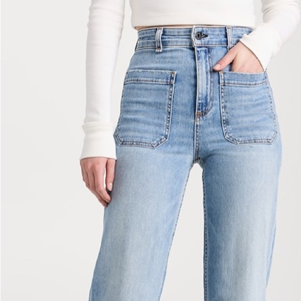 ASKK NY Blue High Rise Sailer Jeans